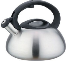 WEBBER BE-0587 Чайник нерж со свистком 3л, сатин