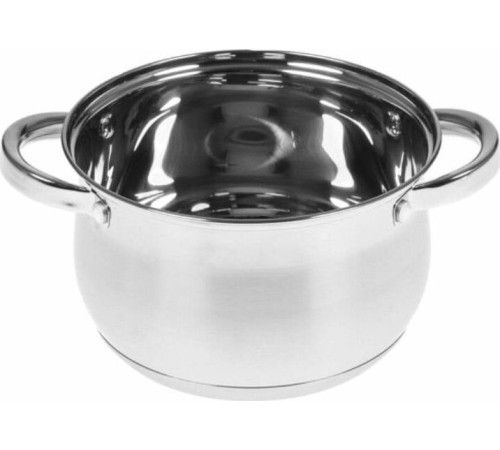 WEBBER BE-614/6 Набор посуды из нерж.стали 6 пр. 2,1л, 2,9л, 3,9л со стеклянными крышками