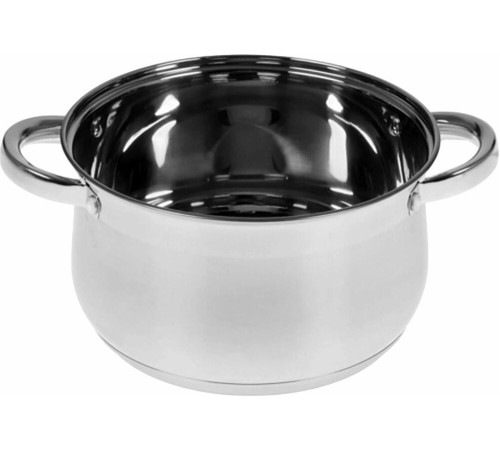 WEBBER BE-616/6 Набор посуды из нерж.стали 6 пр. 2,1л, 2,9л, 3,9л со стеклянными крышками