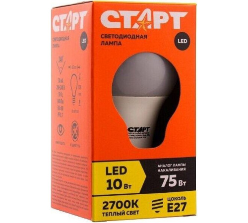 СТАРТ (17290) LEDGLS E27 10W40 WS