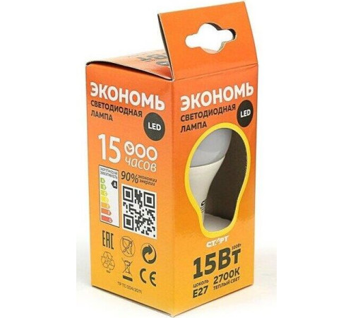 СТАРТ (17288) LEDGLS E27 15W30 WS