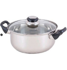 MALLONY BAK-S-04 кастрюля с крышкой 3,9л нерж.(985889)