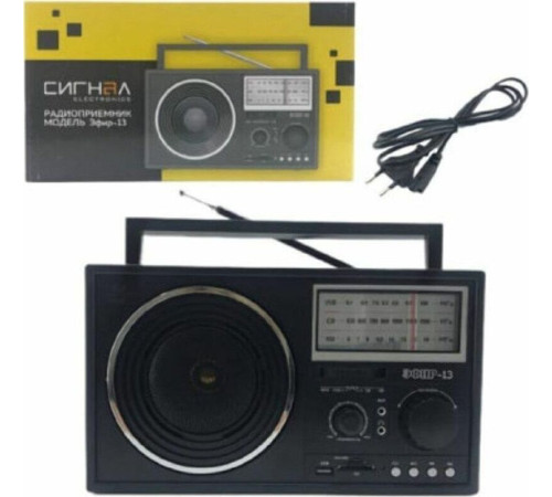 ЭФИР 13 УКВ 64-108МГц, бат. 4*R20, 220V, USB/SD/microSD/AUX