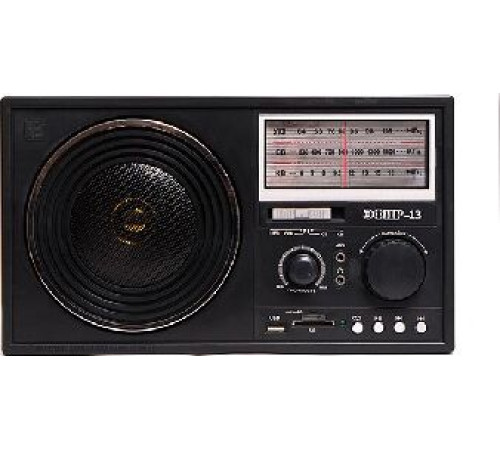 ЭФИР 13 УКВ 64-108МГц, бат. 4*R20, 220V, USB/SD/microSD/AUX