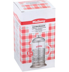 Френч-пресс MALLONY T046-1000ML чайник/кофейник 1,0л 