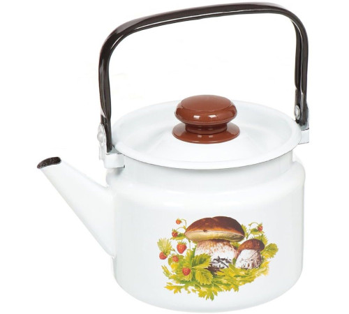Чайник эмалированный ЛЫСЬВА 27104П2 (С-2710П2/4Рч) 2,0л с рис.