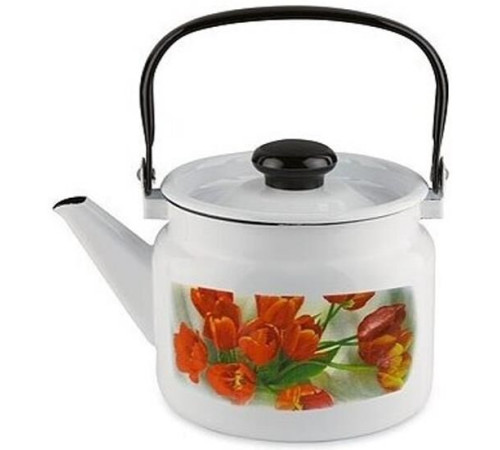 Чайник эмалированный ЛЫСЬВА 27104П2 (С-2710П2/4Рч) 2,0л с рис.