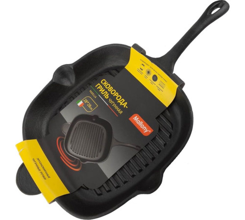 MALLONY PADELLA сковорода-гриль 28*28см чугунная (985057)