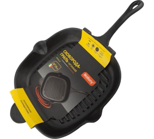 MALLONY PADELLA сковорода-гриль 28*28см чугунная (985057)