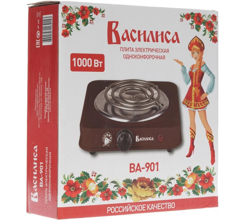ВАСИЛИСА ВА-901 коричневый однокомфорочная