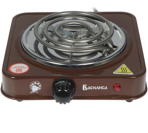 ВАСИЛИСА ВА-901 коричневый однокомфорочная