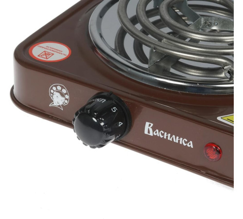 ВАСИЛИСА ВА-901 коричневый однокомфорочная