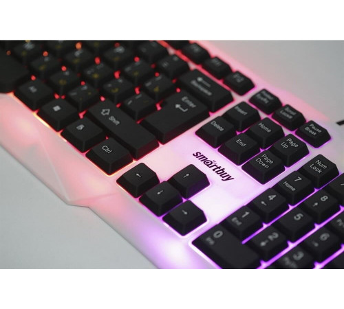 SMARTBUY (SBK-333U-WK) ONE USB с подсветкой бело-черная
