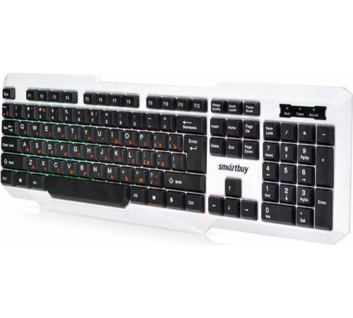 SMARTBUY (SBK-333U-WK) ONE USB с подсветкой бело-черная