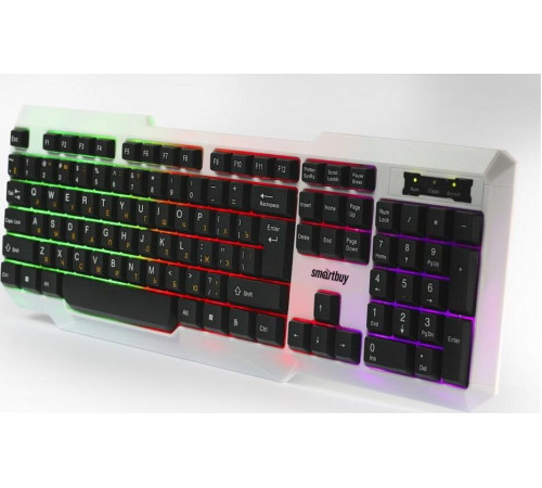 SMARTBUY (SBK-333U-WK) ONE USB с подсветкой бело-черная