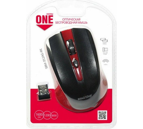 SMARTBUY (SBM-352-RK) ONE красный/черный