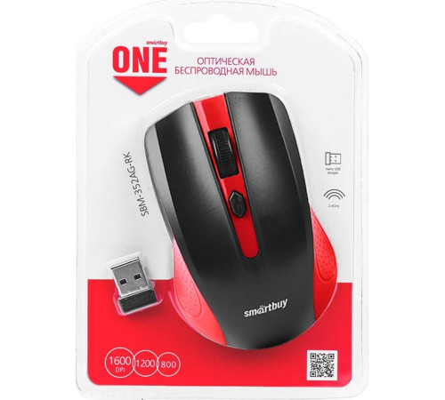 SMARTBUY (SBM-352-RK) ONE красный/черный