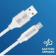 HARPER SCH-330 (MICRO-USB, 1м, оплетка силикон) белый