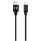 HARPER SCH-730 (USB TYPE C, 1м, оплетка силикон) черный
