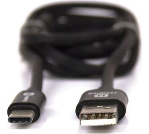 HARPER SCH-730 (USB TYPE C, 1м, оплетка силикон) черный
