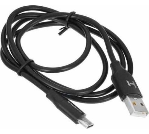 HARPER SCH-730 (USB TYPE C, 1м, оплетка силикон) черный