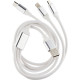 SMARTBUY (iK-312 white) 3 в 1 MICROUSB+TYPE-C+8 PIN 1 м