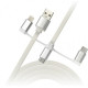 SMARTBUY (iK-312 white) 3 в 1 MICROUSB+TYPE-C+8 PIN 1 м