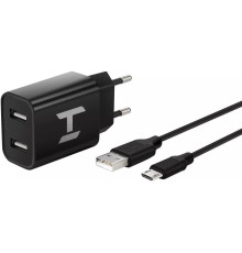 HARPER WCH-5113 СЗУ 2.1A + кабель MICROUSB черный