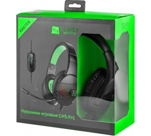 HARPER GAMING GHS-X15 черный\зеленый