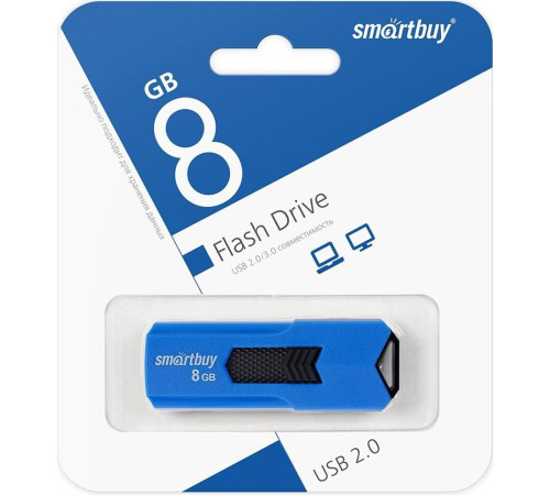 SMARTBUY (SB8GBST-B) 8GB STREAM BLUE