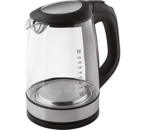 Чайник электрический SCARLETT SC-EK27G19 черное стекло 2,2л
