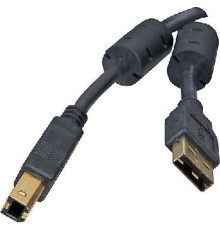 5BITES UC5010-018A EXPRESS USB2.0 / AM-BM / FERRITES / 1.8M / BLACK