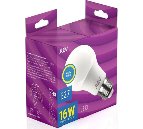 REV 32402 7 A60 Е27/16W/2700K