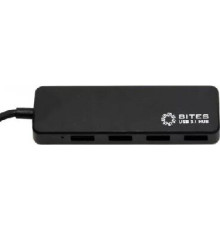 Концентраторы USB 5BITES HB34C-311BK 4*USB3.0 / TYPE-C PLUG / BLACK