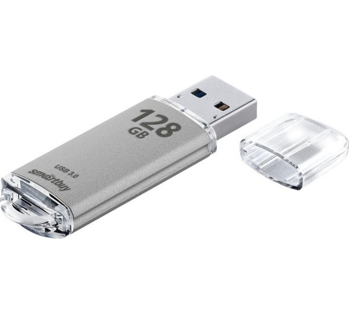 SMARTBUY (SB128GBVC-S3) 128GB V-CUT SILVER USB3.0