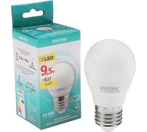 SMARTBUY (SBL-G45-9_5-30K-E27) 9.5W/3000/E27