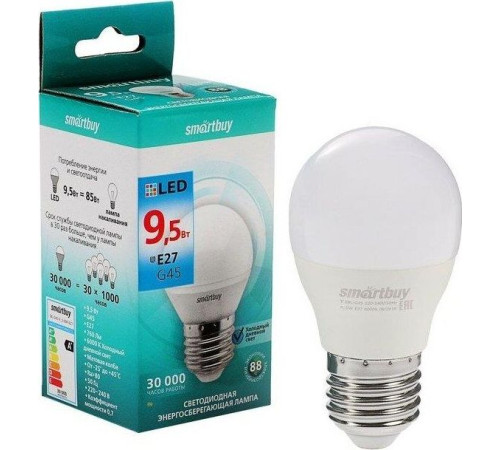 SMARTBUY (SBL-G45-9_5-60K-E27) 9.5W/6000/E27