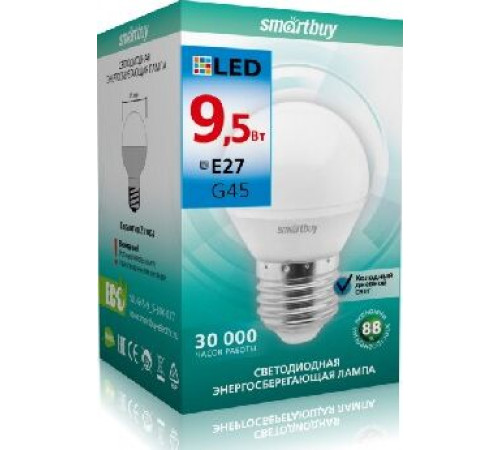 SMARTBUY (SBL-G45-9_5-60K-E27) 9.5W/6000/E27