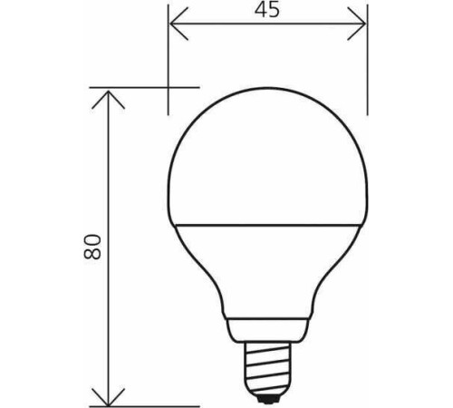 SMARTBUY (SBL-P45-9_5-40K-E14) 9.5W/4000/E14