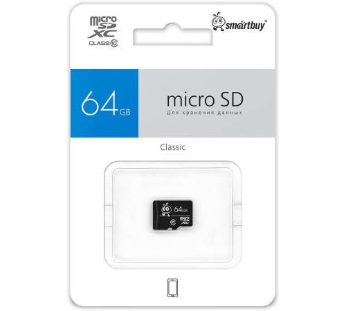 SMARTBUY (SB64GBSDCL10-00LE) MicroSDXC 64GB Class10 LE