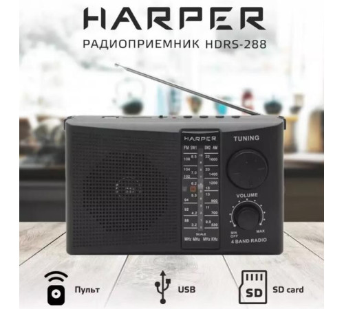HARPER HDRS-288 черный