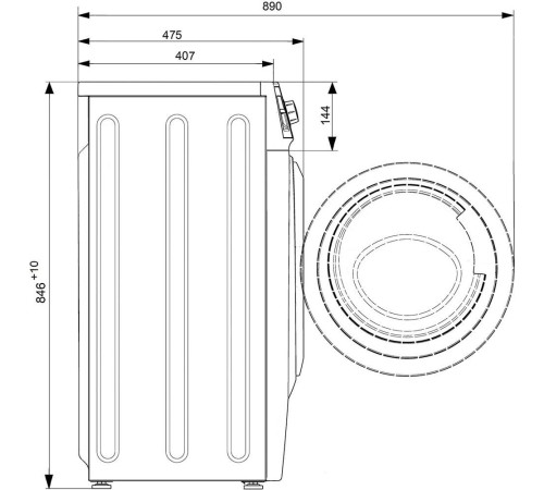 ATLANT СМА 50У105-00 белый