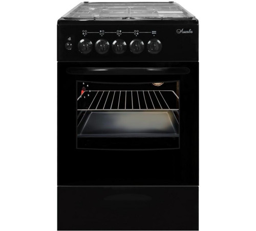 ЛЫСЬВА ГП 400 М2С-2у черная, со стеклянной крышкой