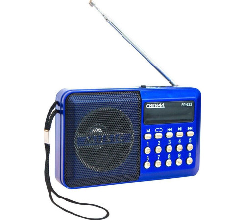 СИГНАЛ РП-222 FM 88-108МГц, акб 400mA/h, USB/microSD, дисплей