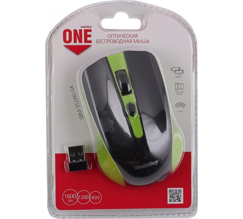 SMARTBUY (SBM-352-GK) ONE зеленый/черный
