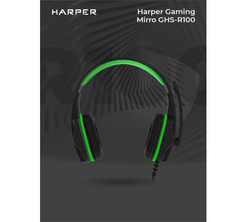 HARPER GAMING GHS-R100 черный\зеленый