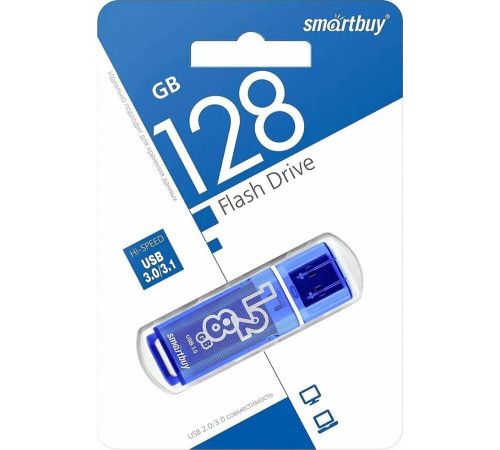 SMARTBUY (SB128GBGS-DB) 128GB GLOSSY DARK BLUE USB3.0