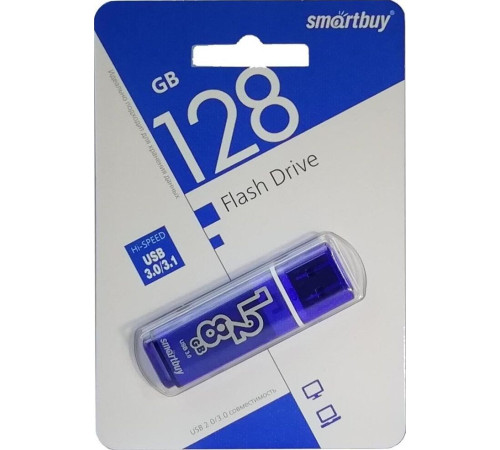 SMARTBUY (SB128GBGS-DB) 128GB GLOSSY DARK BLUE USB3.0