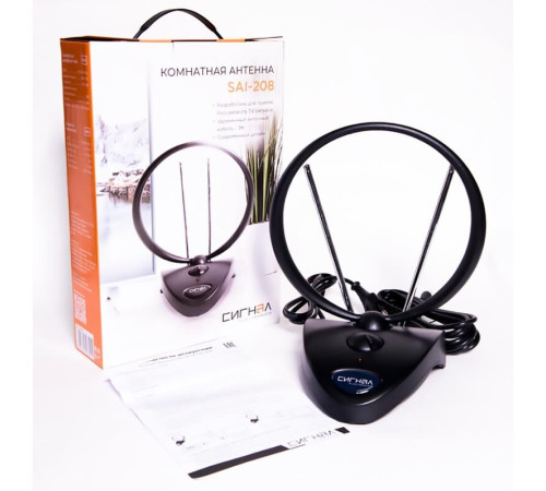 СИГНАЛ SAI-208 DVB-T2/ДМВ+МВ, активная