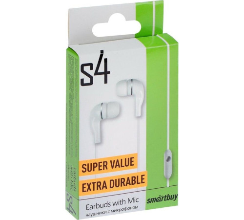 SMARTBUY (SBH-012) S4 белый (цветной пакет)